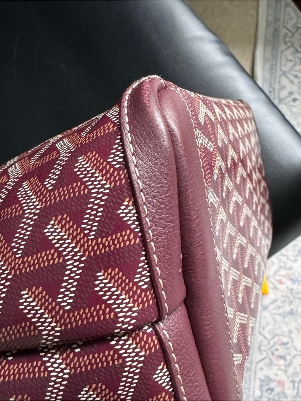 Goyard Sac Artois PM Tote Bag Burgundy - Picture 9 of 16